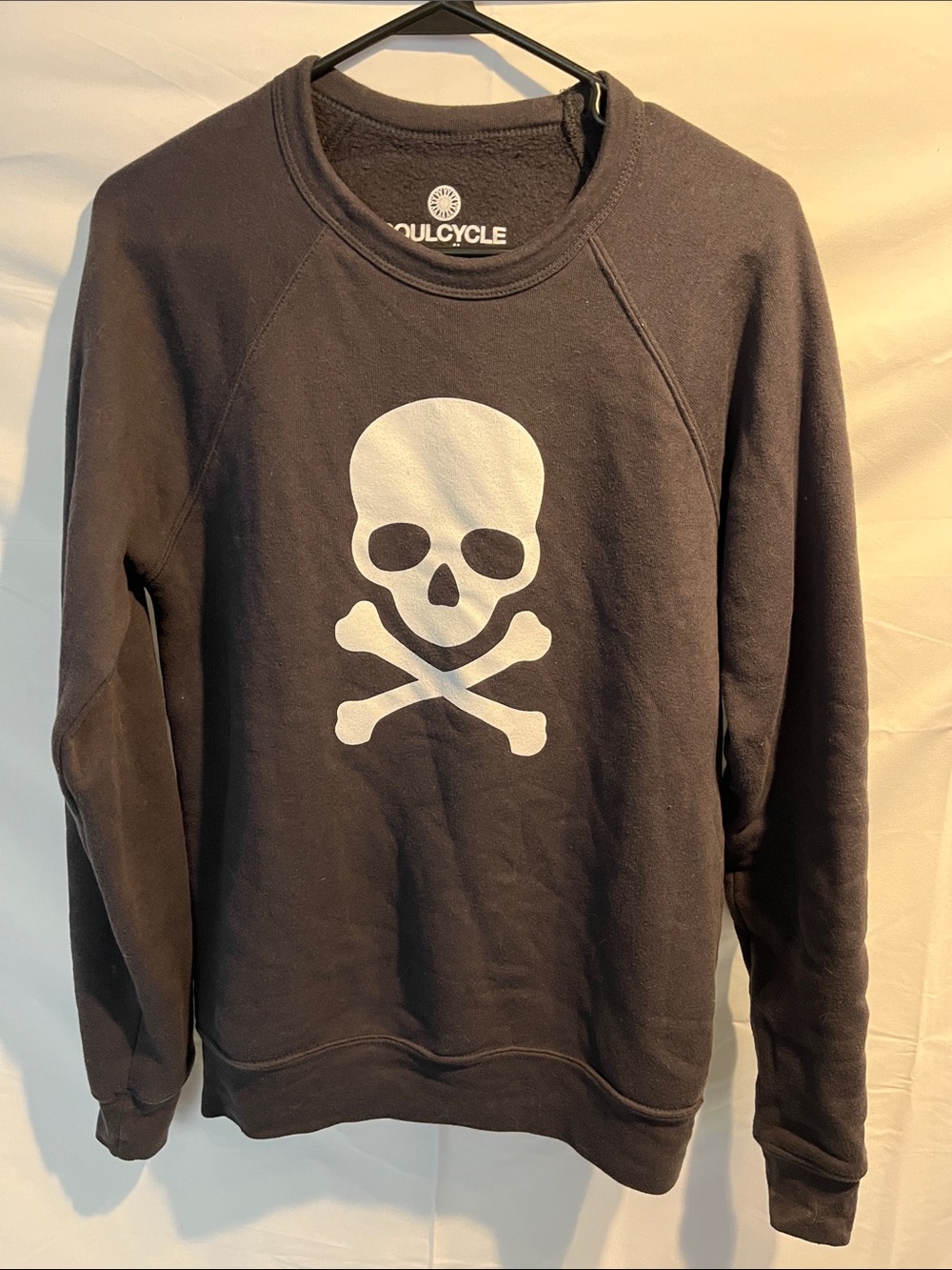 SoulCycle Black Skull Crewneck Sweatshirt
